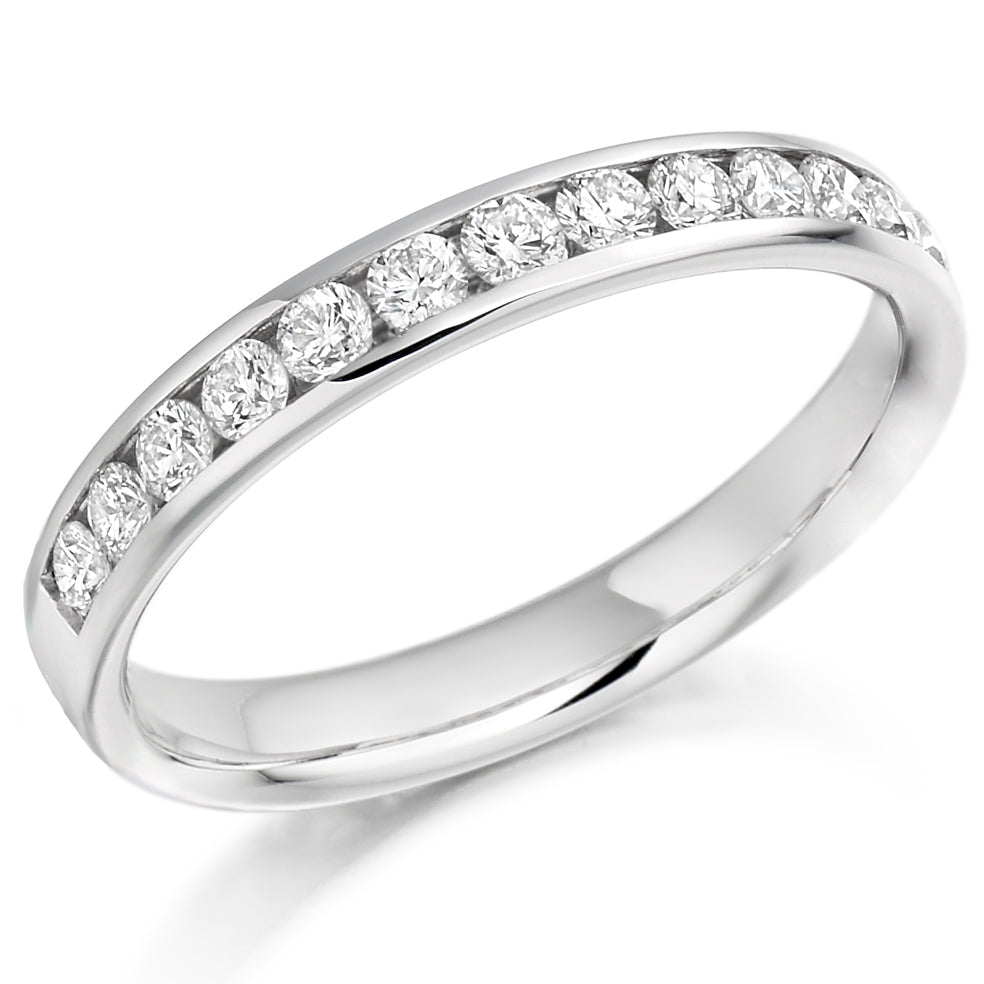 Channel-Set Half Eternity Ring, 0.50ct total (HET2761)