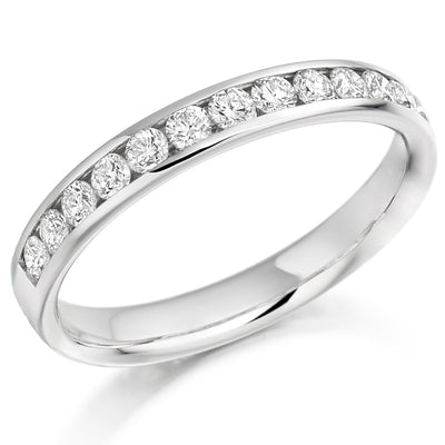 Channel-Set Half Eternity Ring, 0.50ct total (HET2761)