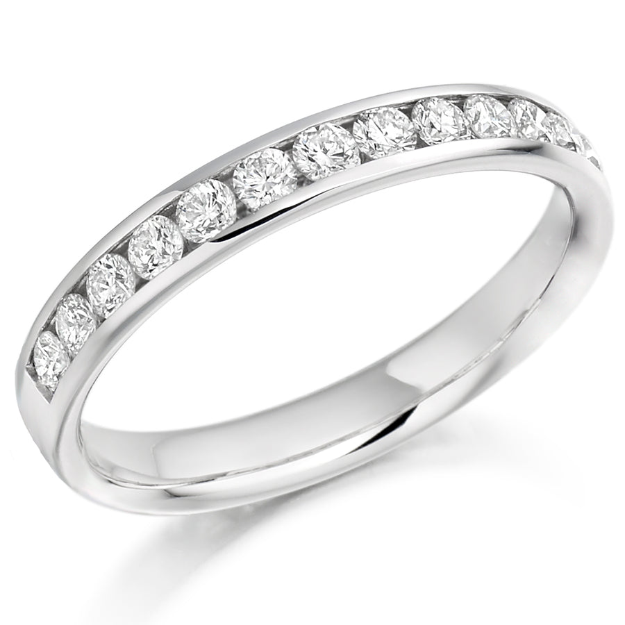 Channel-Set Half Eternity Ring, 0.50ct total (HET2761)