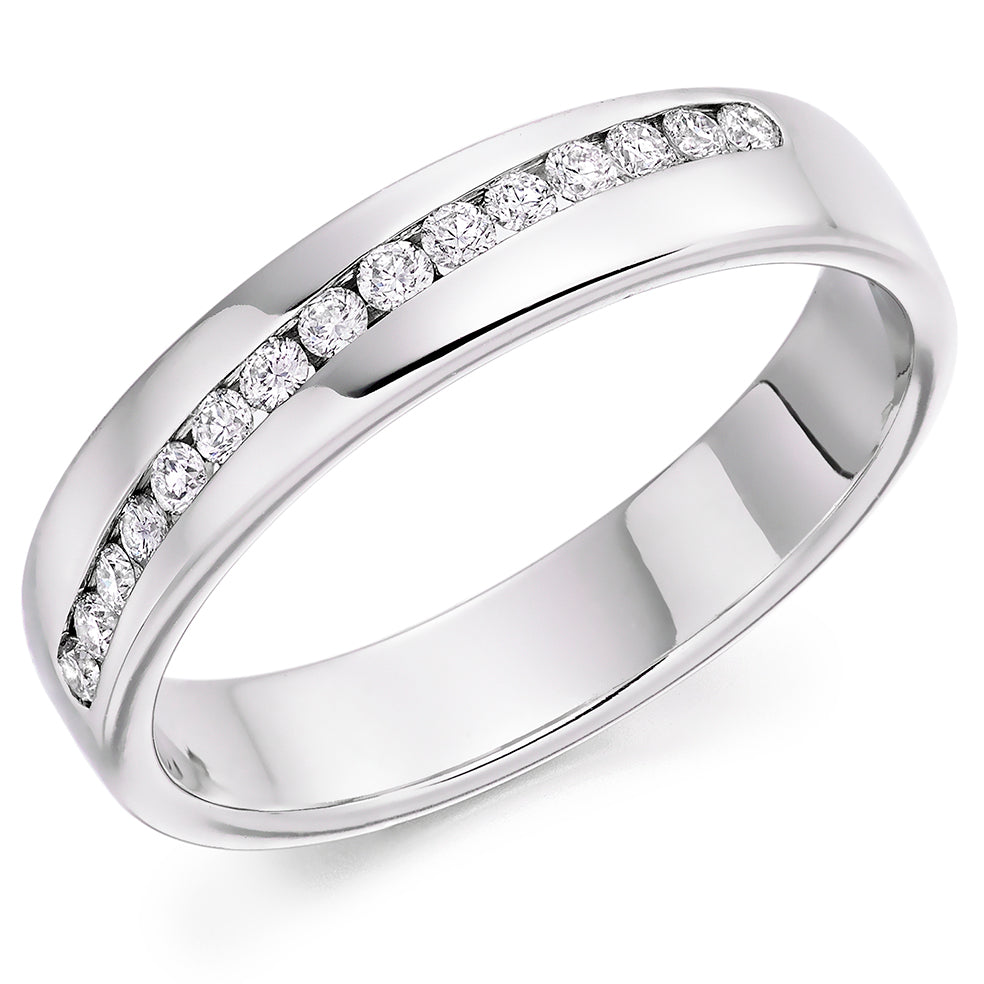 Channel-Set Half Eternity Ring, 0.20ct total (HET2804)