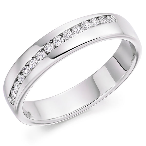 Channel-Set Half Eternity Ring, 0.20ct total (HET2804)