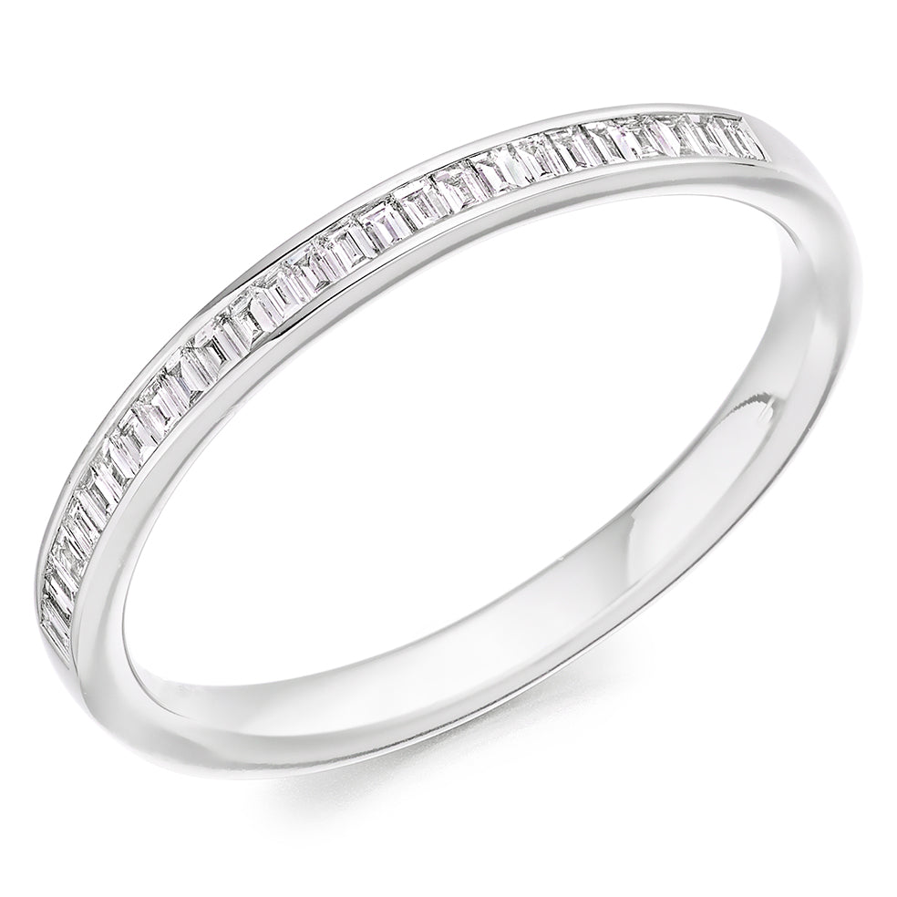 Channel-Set Half Eternity Ring, 0.20ct total (HET2841)