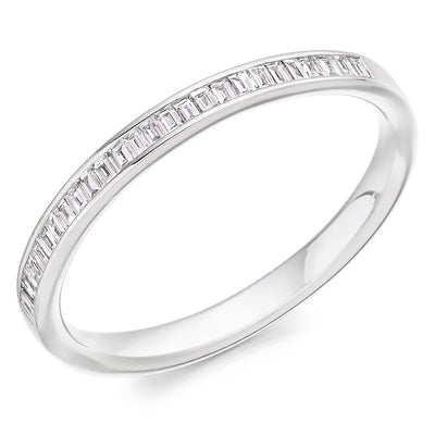 Channel-Set Half Eternity Ring, 0.20ct total (HET2841)