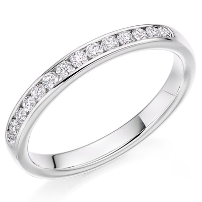 Channel-Set Half Eternity Ring, 0.25ct total (HET2844)