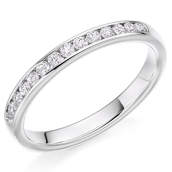 Channel-Set Half Eternity Ring, 0.25ct total (HET2844)