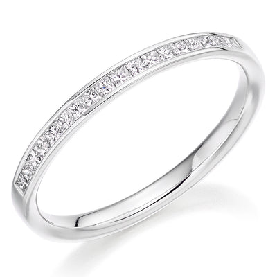 Channel-Set Half Eternity Ring, 0.25ct total (HET2845)