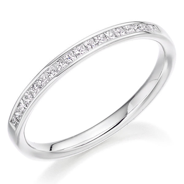 Channel-Set Half Eternity Ring, 0.25ct total (HET2845)