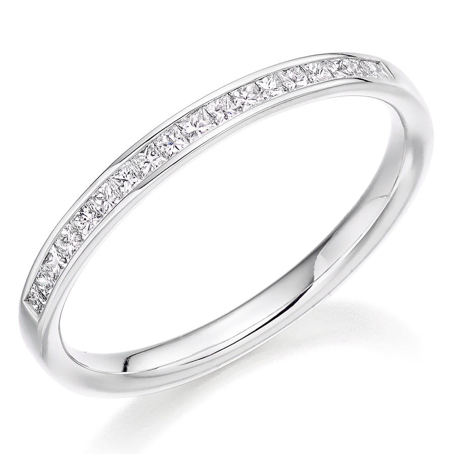 Channel-Set Half Eternity Ring, 0.25ct total (HET2845)