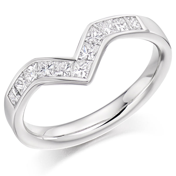 Channel-Set Half Eternity Ring, 0.85ct total (HET2850)