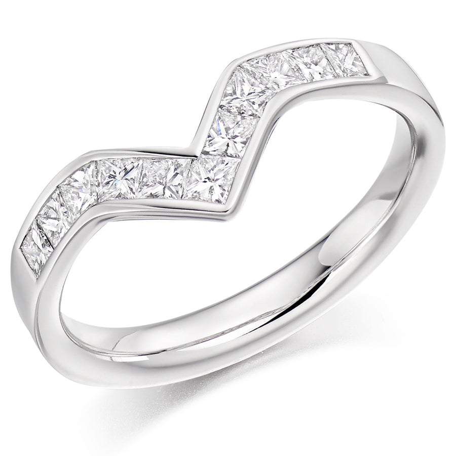 Channel-Set Half Eternity Ring, 0.85ct total (HET2850)
