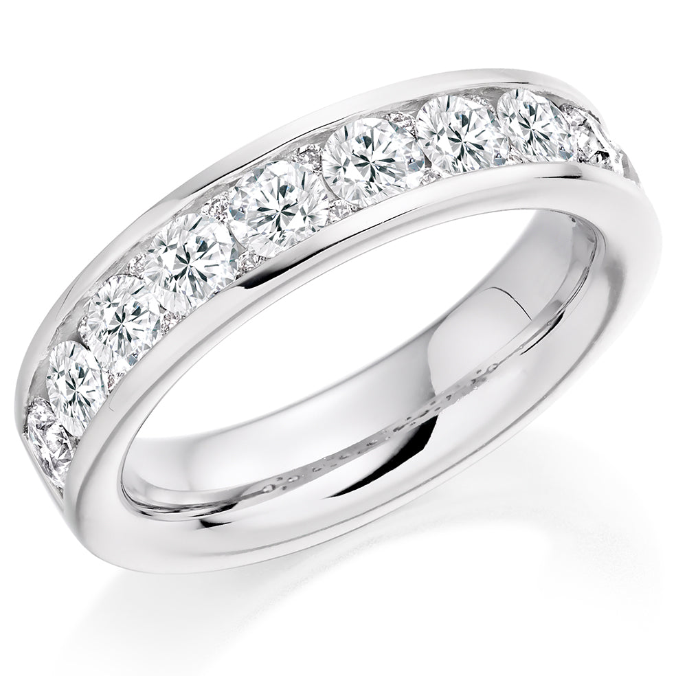 Channel-Set Half Eternity Ring, 1.60ct total (HET2865)