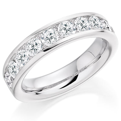 Channel-Set Half Eternity Ring, 1.60ct total (HET2865)