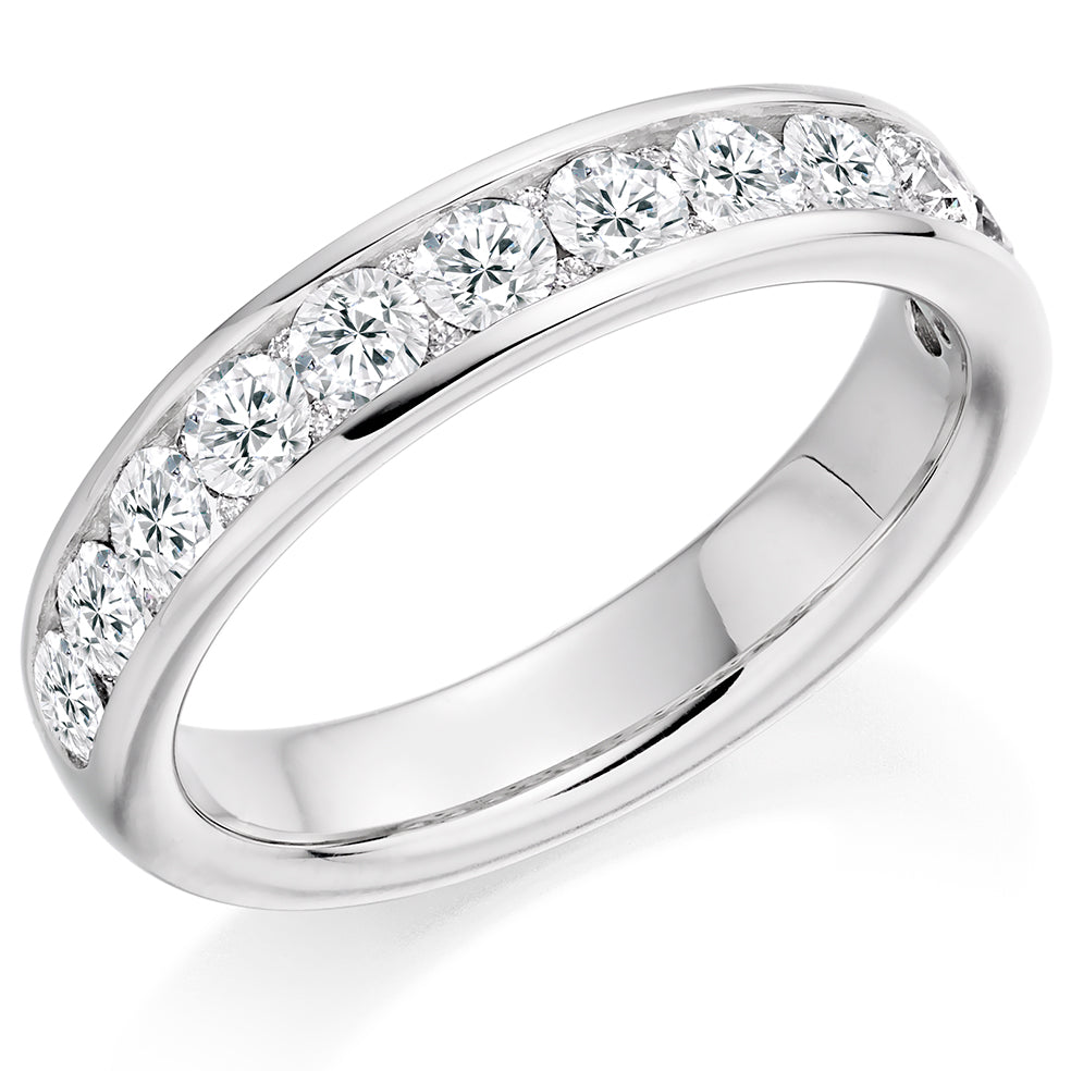 Channel-Set Half Eternity Ring, 1.15ct total (HET2866)