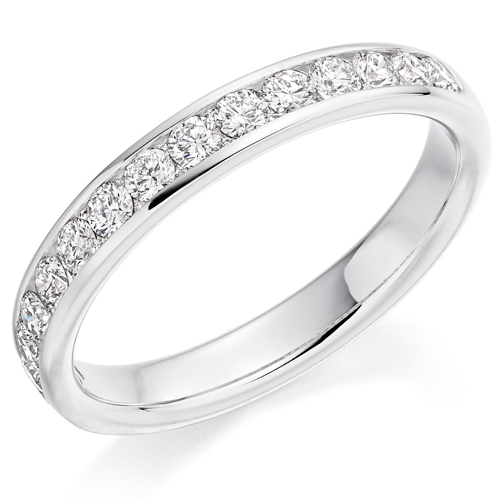 Channel-Set Half Eternity Ring, 0.60ct total (HET2868)