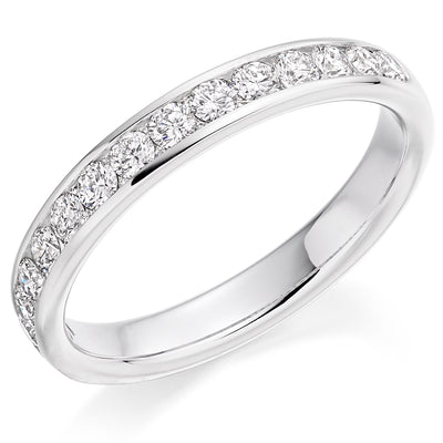 Channel-Set Half Eternity Ring, 0.60ct total (HET2868)