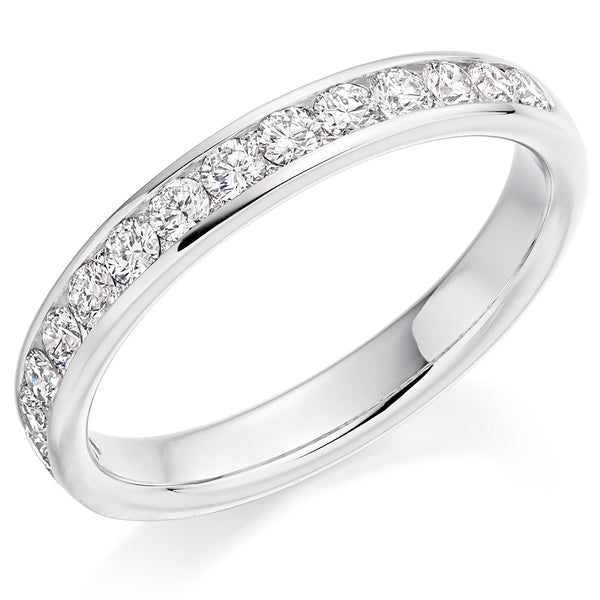 Channel-Set Half Eternity Ring, 0.60ct total (HET2868)