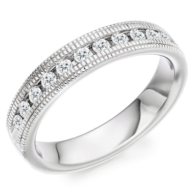 Channel-Set Half Eternity Ring, 0.55ct total (HET2884)