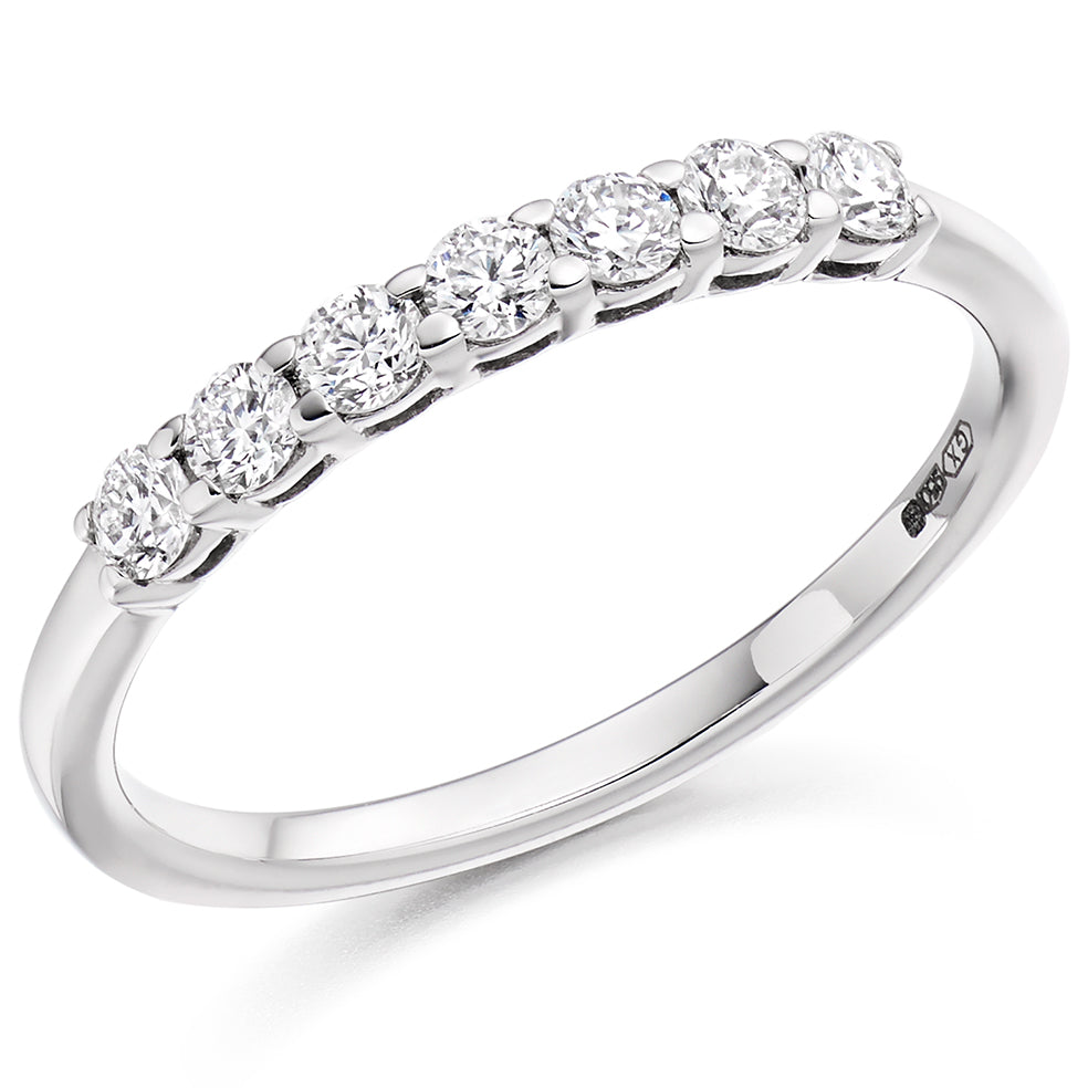 Claw-Set Half Eternity Ring, 0.33ct total (HET2918)
