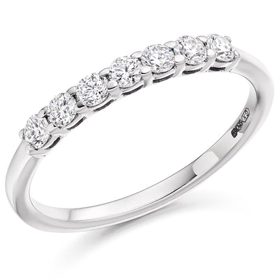 Claw-Set Half Eternity Ring, 0.33ct total (HET2918)