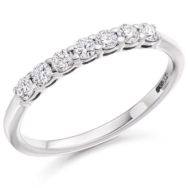 Claw-Set Half Eternity Ring, 0.33ct total (HET2918)