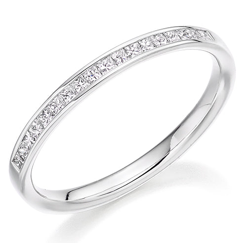 Channel-Set Half Eternity Ring, 0.3ct total (HET2945)