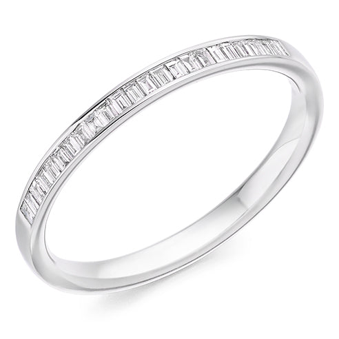 Channel-Set Half Eternity Ring, 0.2ct total (HET2947)