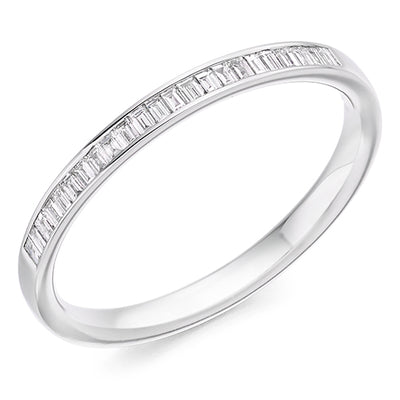Channel-Set Half Eternity Ring, 0.2ct total (HET2947)