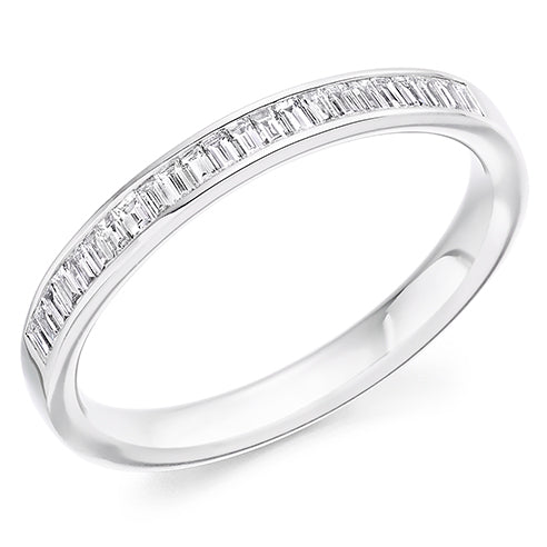 Channel-Set Half Eternity Ring, 0.3ct total (HET2948)