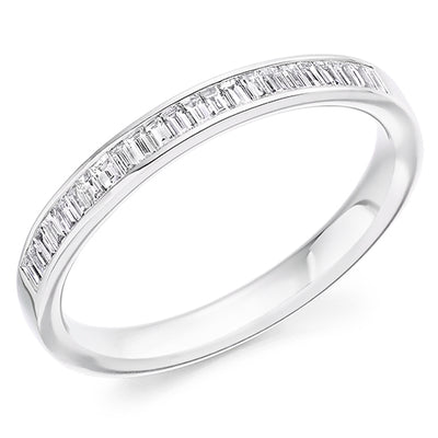 Channel-Set Half Eternity Ring, 0.3ct total (HET2948)