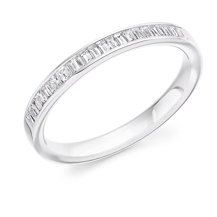 Channel-Set Half Eternity Ring, 0.3ct total (HET2948)