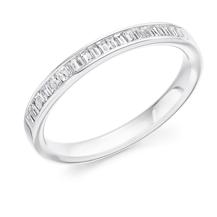 Channel-Set Half Eternity Ring, 0.3ct total (HET2948)