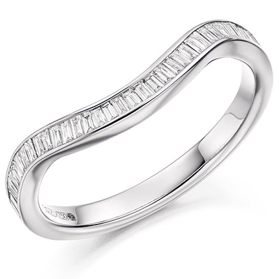 Shaped Channel-Set Half Eternity Ring, 0.3ct total (HET2973)