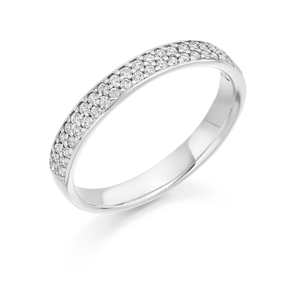 Grain-Set Half Eternity Ring, 0.30ct total (HET3153A)