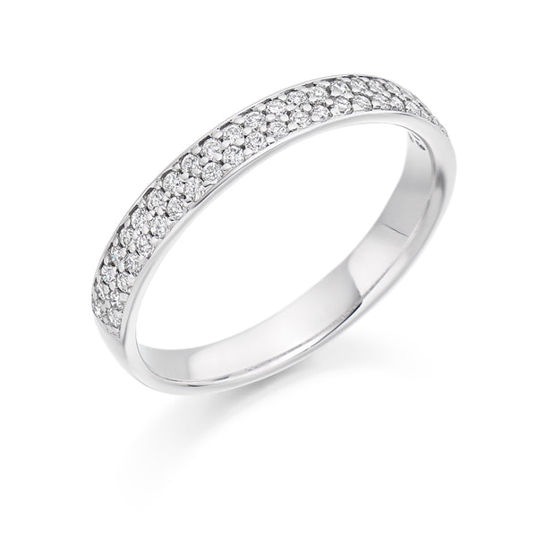Grain-Set Half Eternity Ring, 0.30ct total (HET3153A)