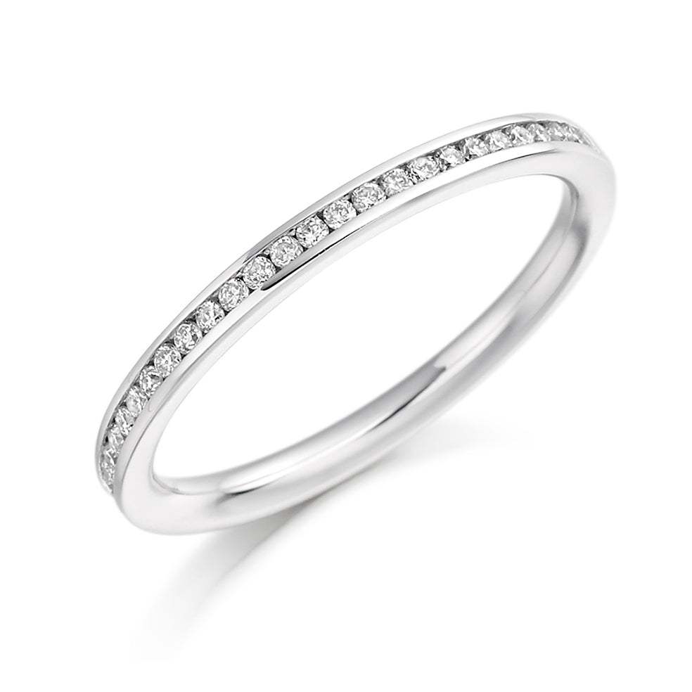 Channel-Set Half Eternity Ring, 0.15ct total (HET3219A)