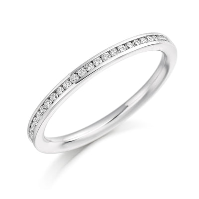 Channel-Set Half Eternity Ring, 0.15ct total (HET3219A)