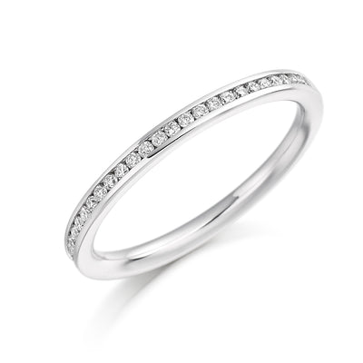 Channel-Set Half Eternity Ring, 0.25ct total (HET3220A)