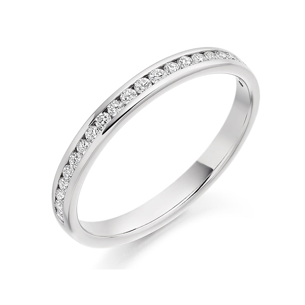 Channel-Set Half Eternity Ring, 0.25ct total (HET3221A)