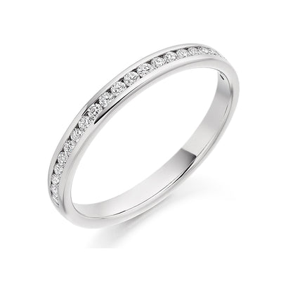 Channel-Set Half Eternity Ring, 0.25ct total (HET3221A)