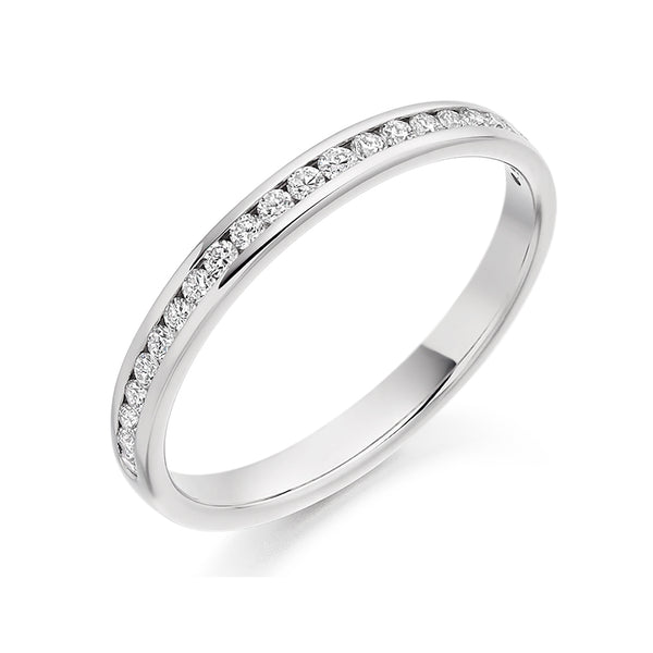 Channel-Set Half Eternity Ring, 0.25ct total (HET3221A)