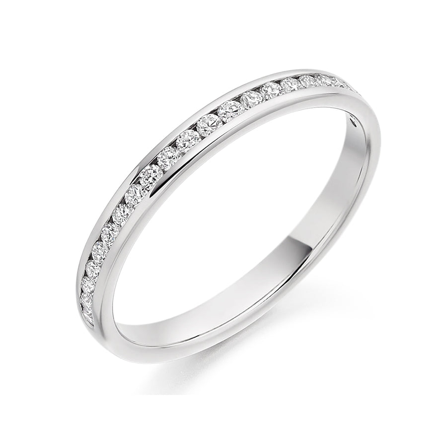 Channel-Set Half Eternity Ring, 0.25ct total (HET3221A)