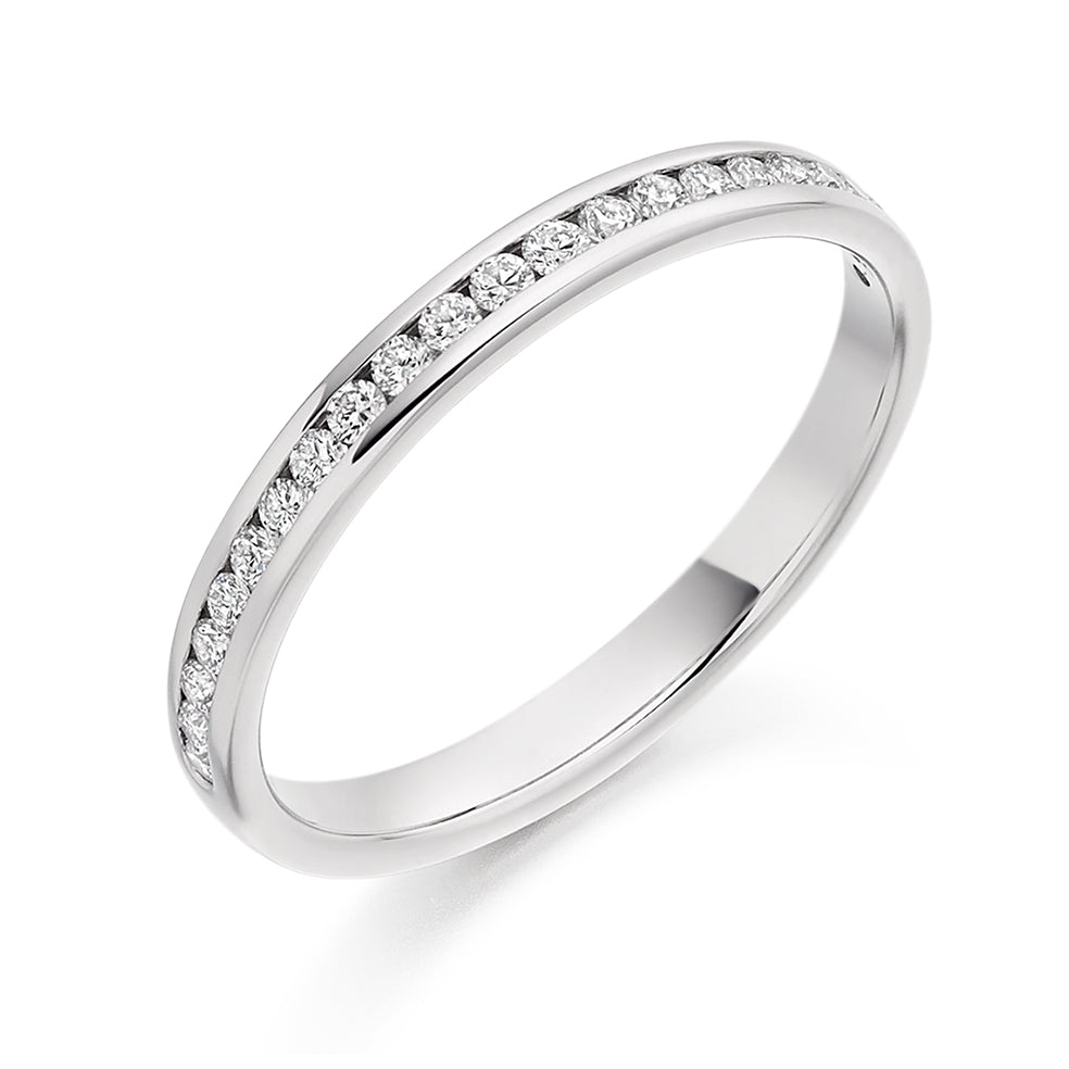 Channel-Set Half Eternity Ring, 0.25ct total (HET3222A)