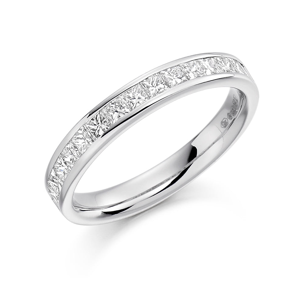 Channel-Set Half Eternity Ring, 0.75ct total (HET3226A)