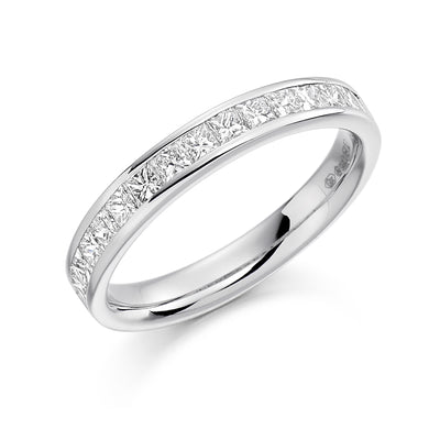 Channel-Set Half Eternity Ring, 0.75ct total (HET3226A)