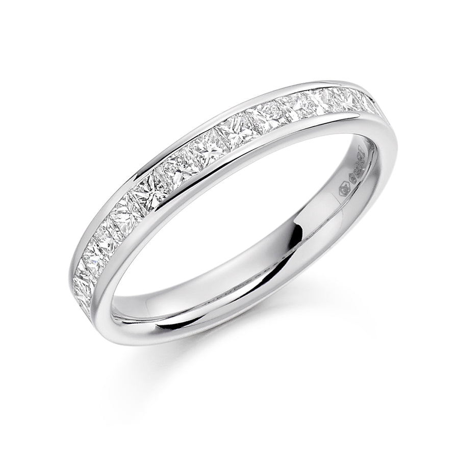Channel-Set Half Eternity Ring, 0.75ct total (HET3226A)