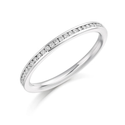 Channel-Set Half Eternity Ring, 0.15ct total (HET3320A)