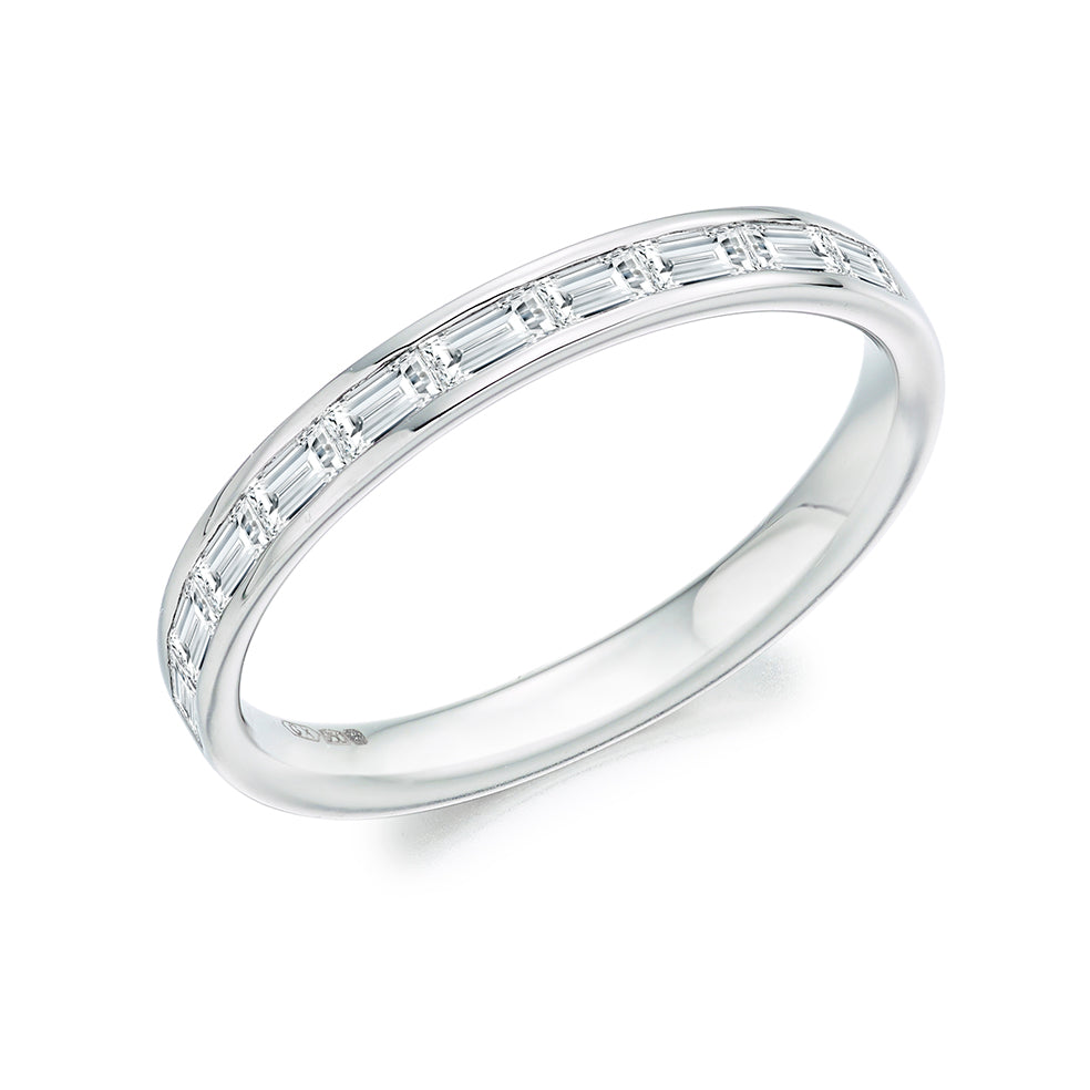 Channel-Set Half Eternity Ring, 0.55ct total (HET3342A)