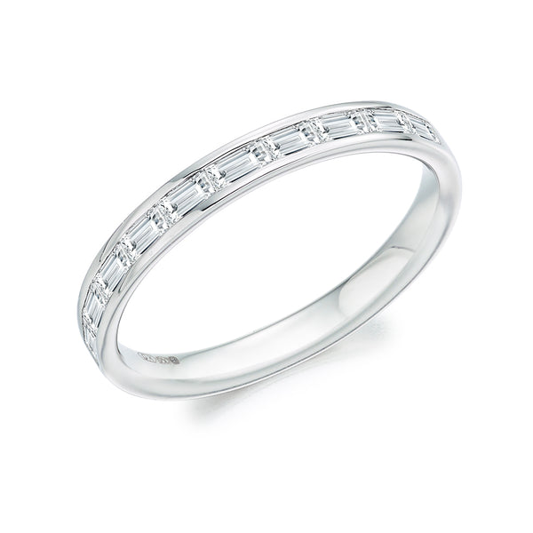 Channel-Set Half Eternity Ring, 0.55ct total (HET3342A)