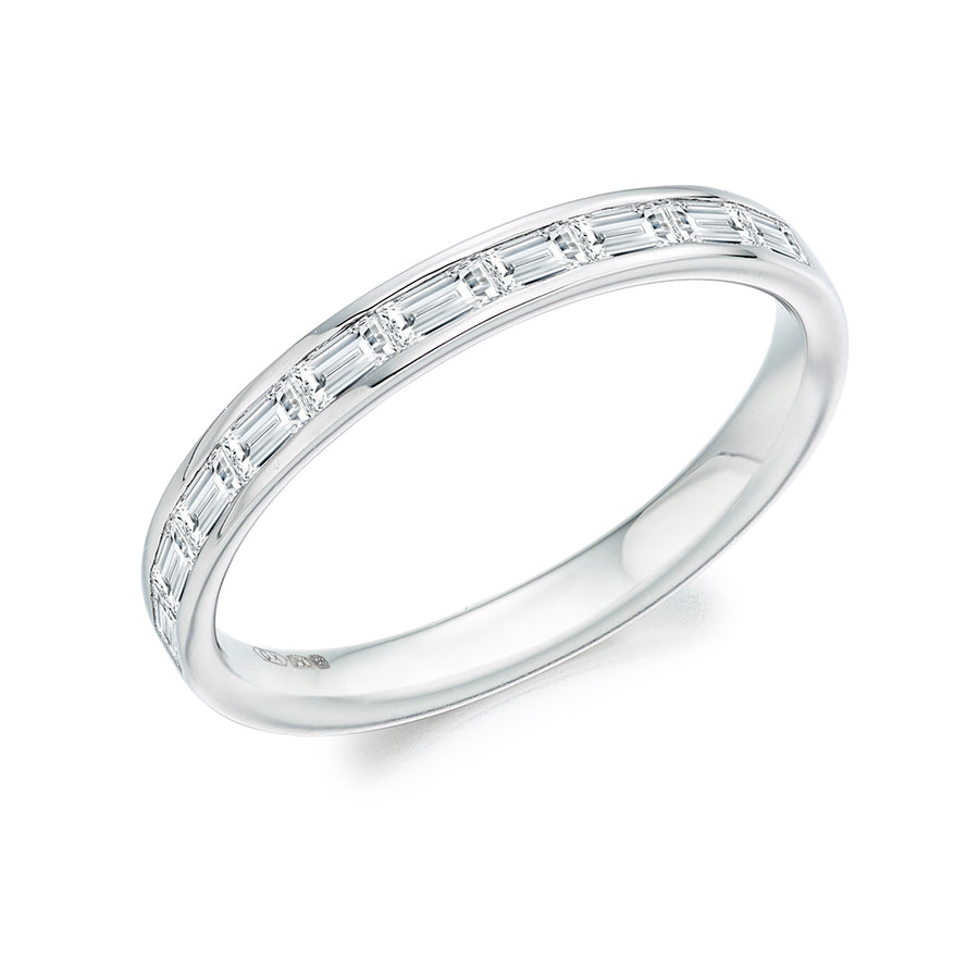 Channel-Set Half Eternity Ring, 0.55ct total (HET3342A)