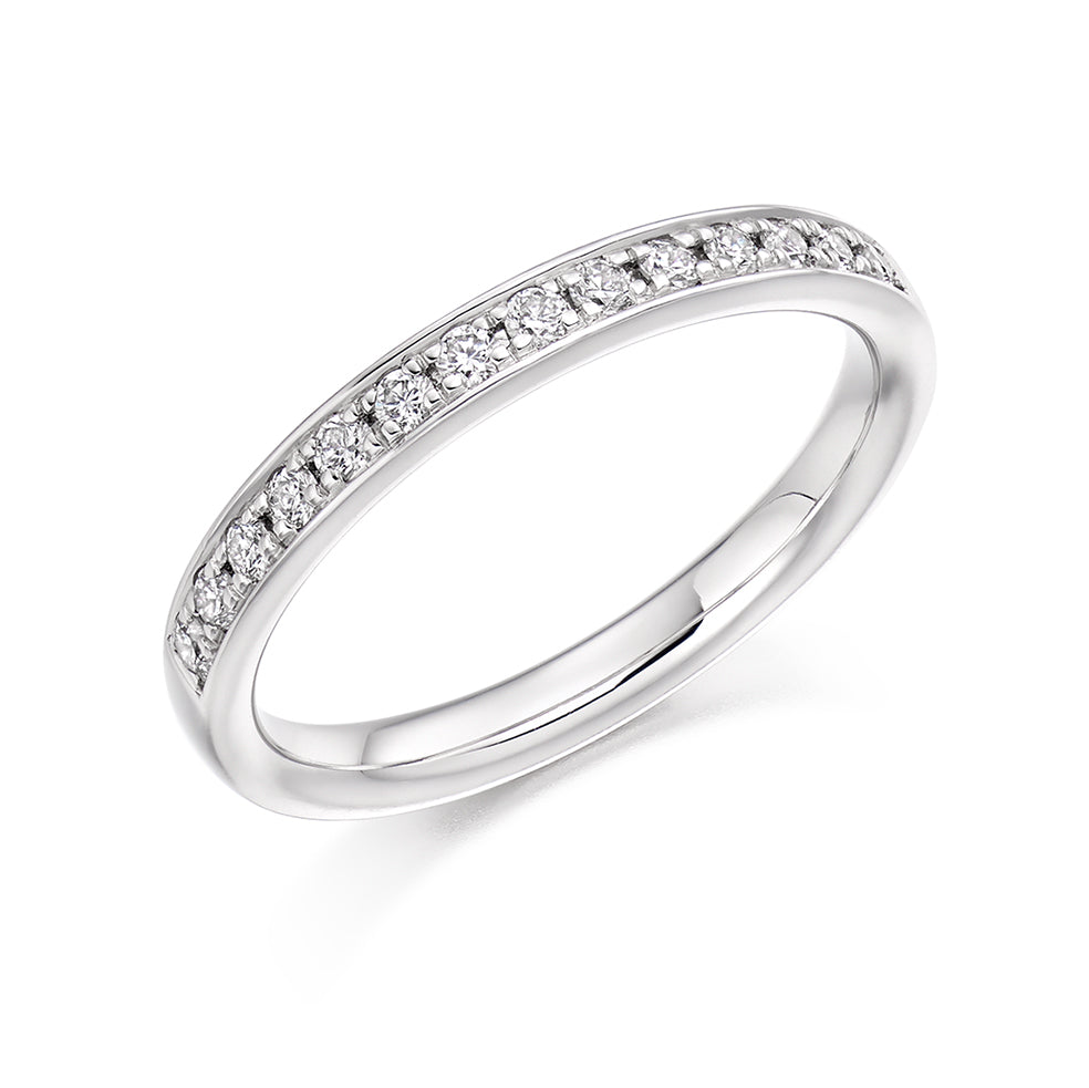 Grain-Set Half Eternity Ring, 0.25ct total (HET3348A)